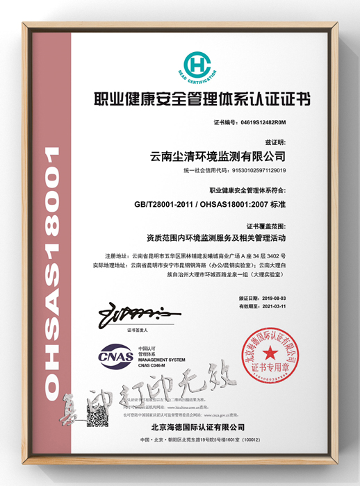 職業健康安全管理體系認證證書（邊長700）.jpg